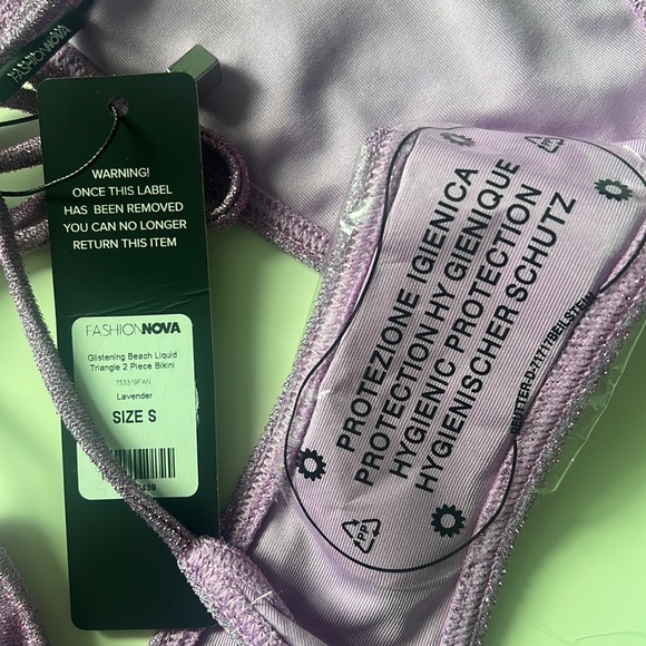 Fashion nova purple sparkle bikini - Picture 5 of 5